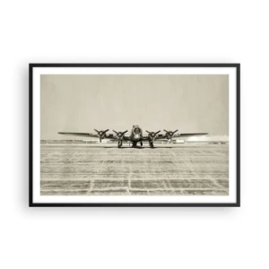 Poszter fehér keretben - Mint mindig készen - 91x61 cm