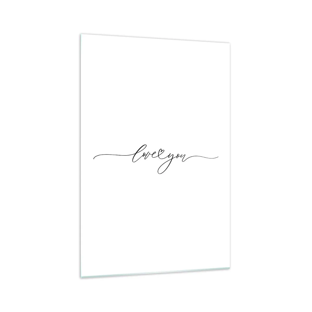 Üveg kép - Fekete fehéren - 70x100 cm