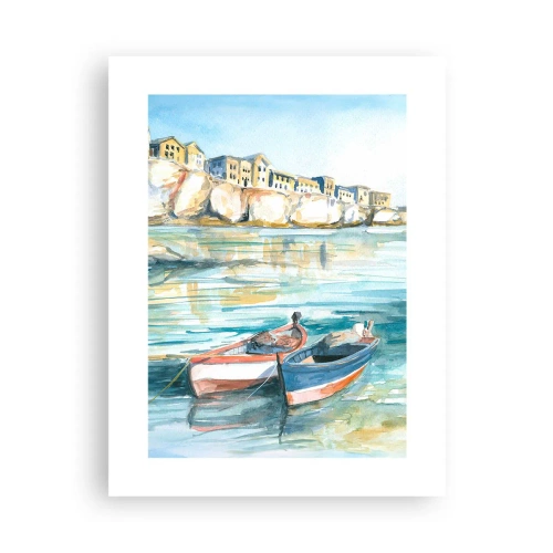 Poszter - Tájkép azúrkéken - 30x40 cm