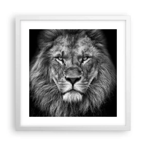 Poszter fekete keretben - Őfelségi palástban - 40x40 cm