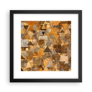 Poszter fehér keretben - Formában a világ - 30x30 cm