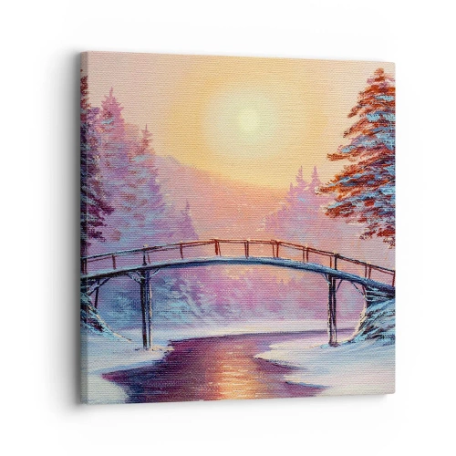 Vászonkép - Négy évszak - tél - 30x30 cm