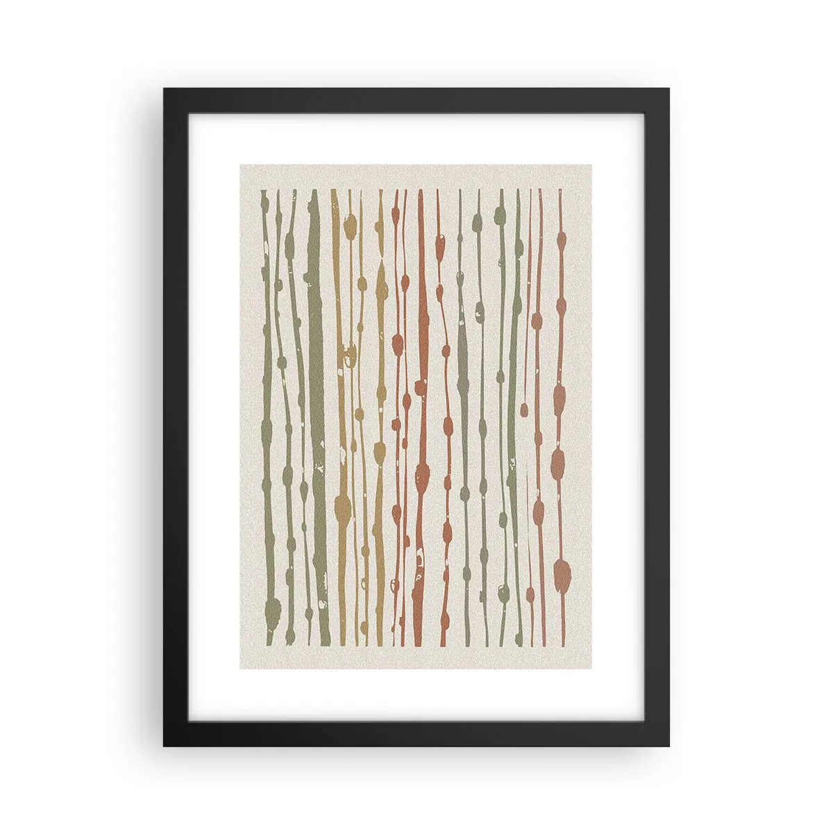 Poszter fehér keretben - Zenei színjegyzetelés - 30x40 cm