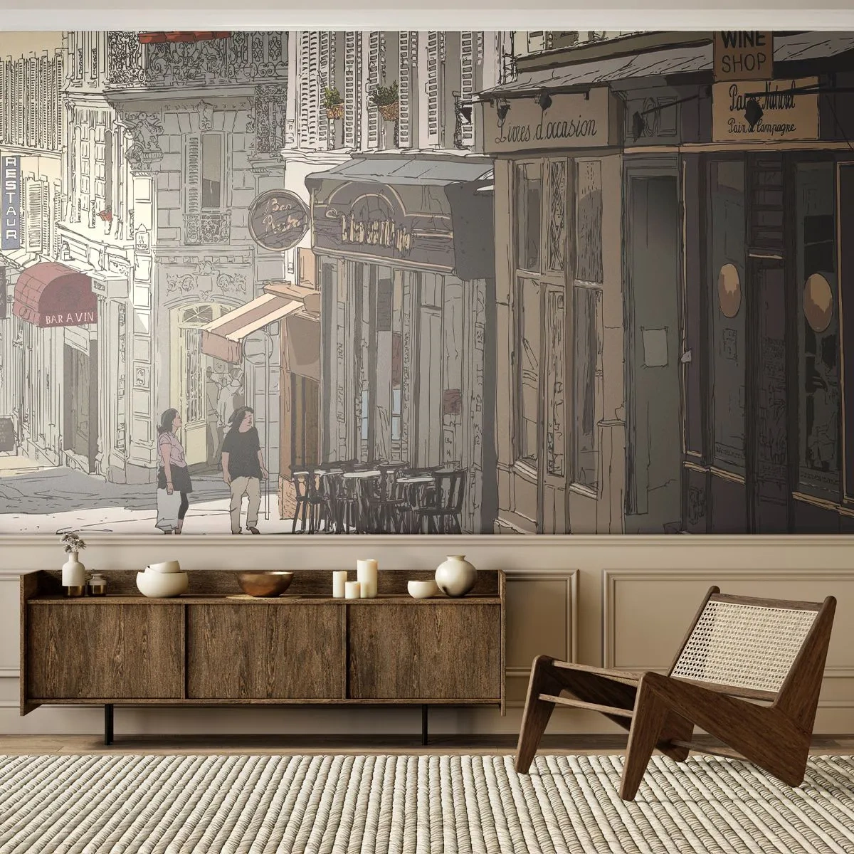 Fotótapéta Premium Sand - Városi örömök - Építészet, Város, Párizs - 500x350 cm