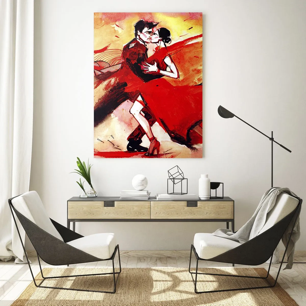 Üveg kép - A szenvedély lila ritmusa - 50x70 cm