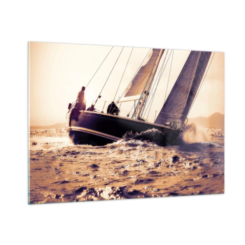 Üveg kép - Vitorlázz, tengerész - 100x70 cm