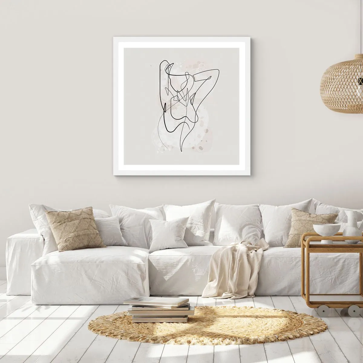 Poszter fekete keretben - A csábítás művészete - 60x60 cm