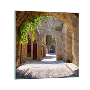 Üveg kép - A menet hamarosan megjelenik - 70x70 cm