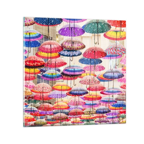 Üveg kép - Városi rét - 50x50 cm