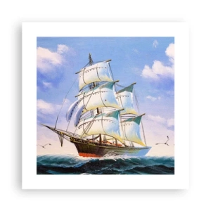 Poszter - Büszkén a széllel - 40x40 cm