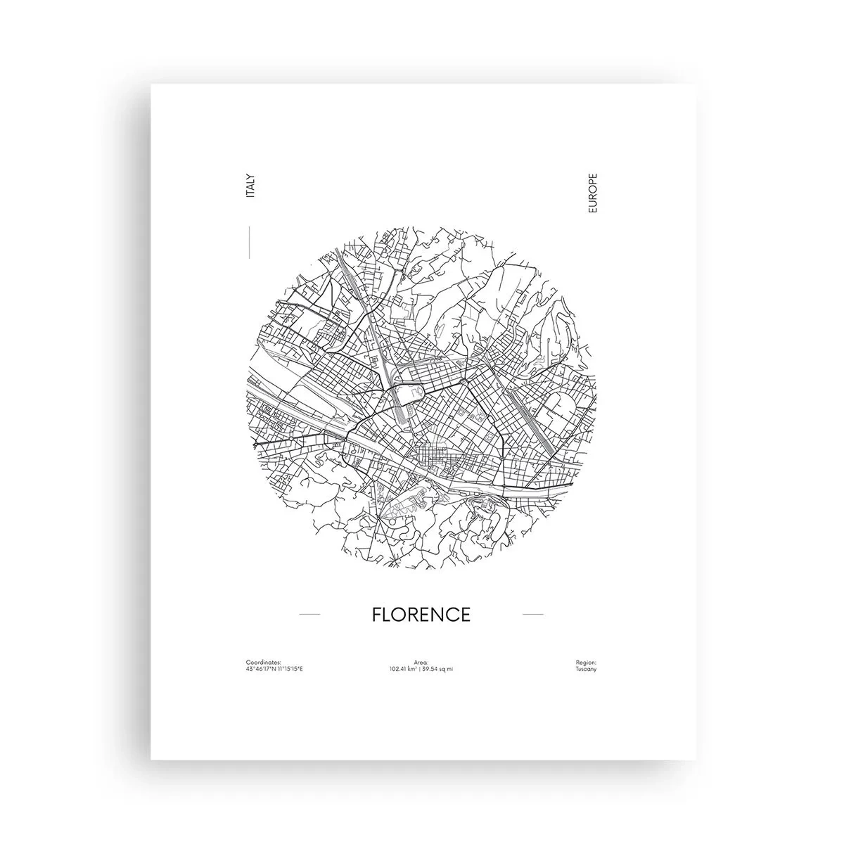 Poszter - Firenze anatómiája - 40x50 cm