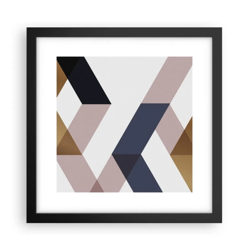 Poszter fehér keretben - Síkok és szögek - 30x30 cm