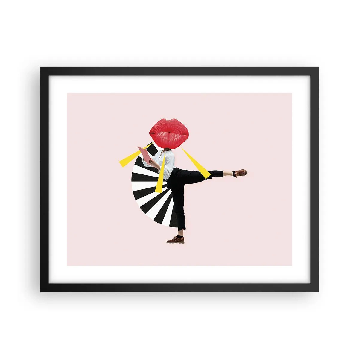 Poszter fehér keretben - Szürreális pop art - 50x40 cm
