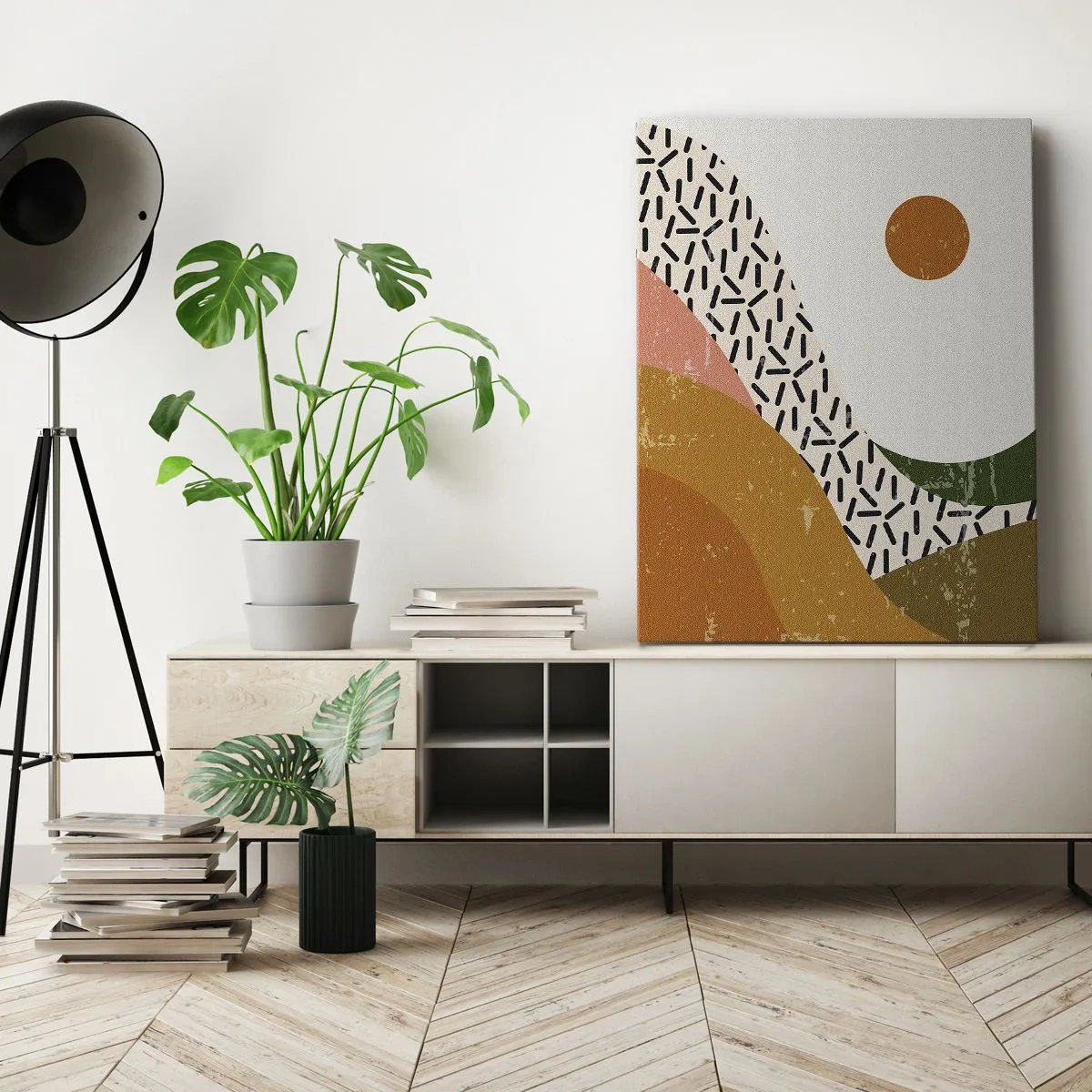 Vászonkép - Napfényes absztrakció - 50x70 cm