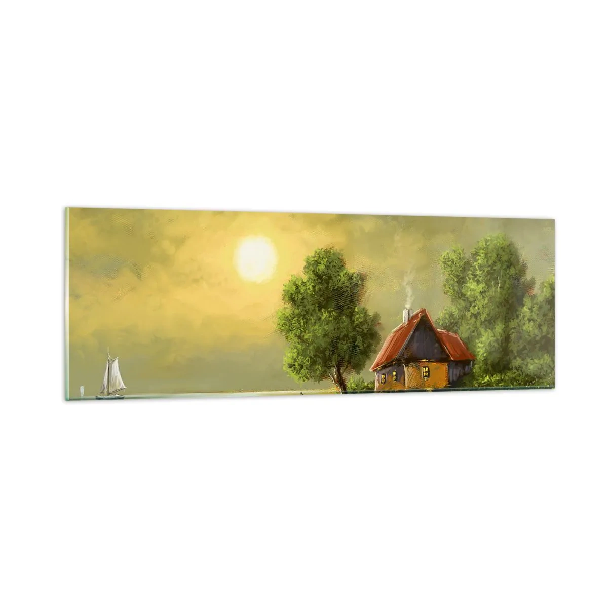 Üveg kép - Gyönyörű, mint egy képen - 90x30 cm