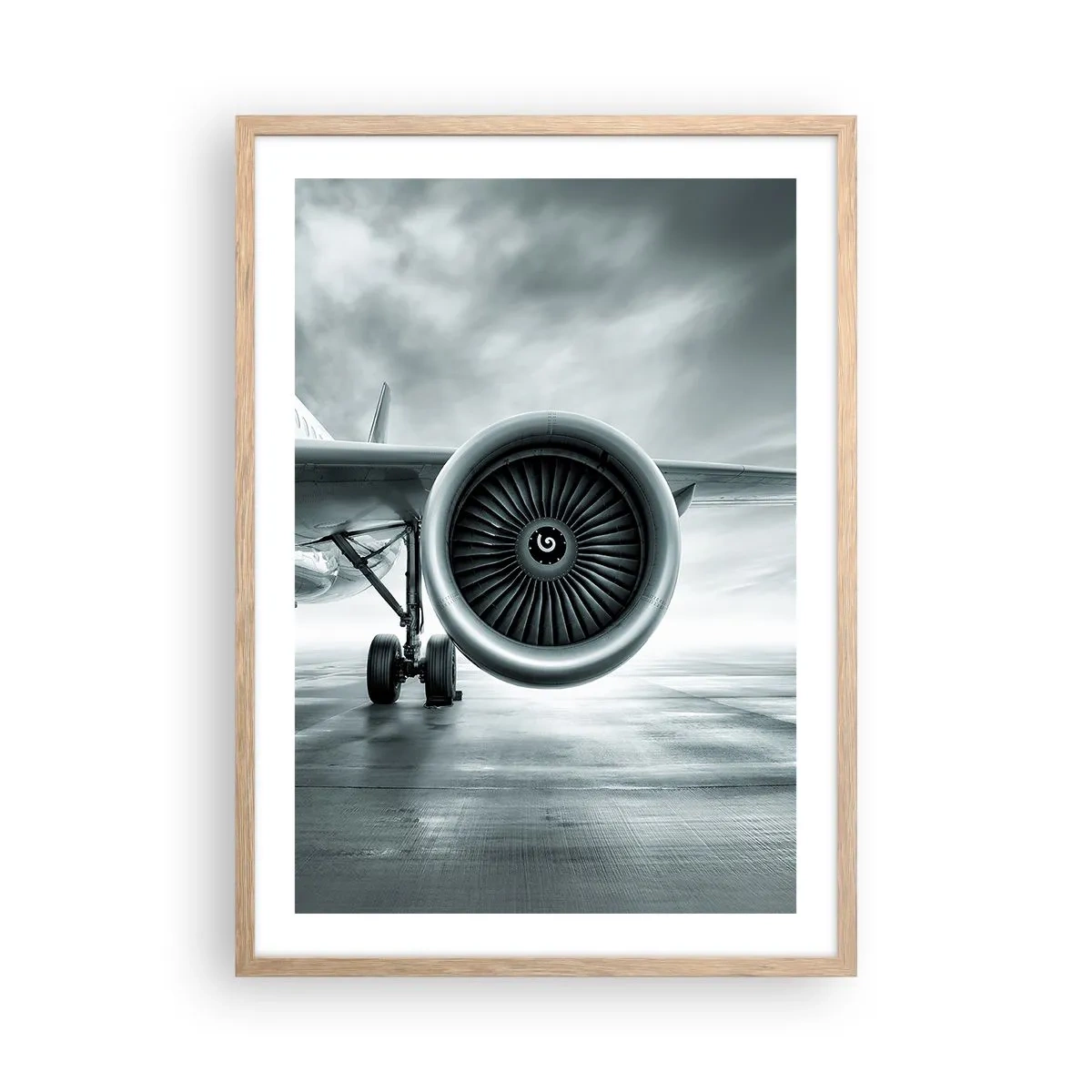 Poszter világos tölgy keretben - Van erő! - 50x70 cm