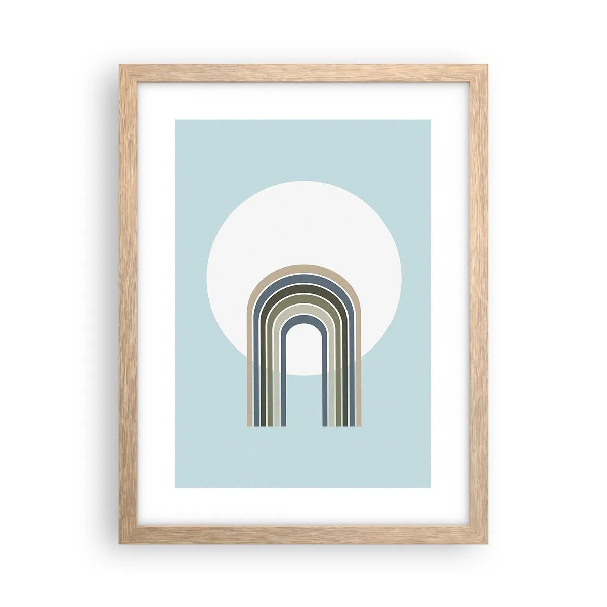 Poszter világos tölgy keretben - Ellenállhatatlan vonzalom - 30x40 cm