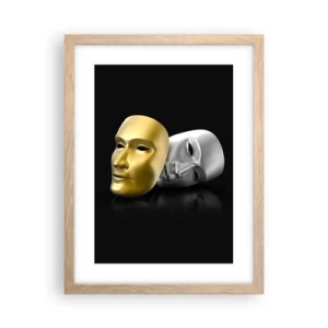 Poszter világos tölgy keretben - Az élet színház - 30x40 cm