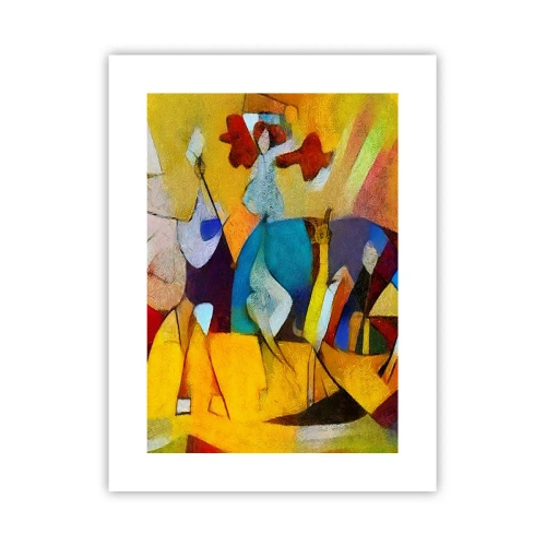 Poszter - Nap - élet - boldogság - 30x40 cm