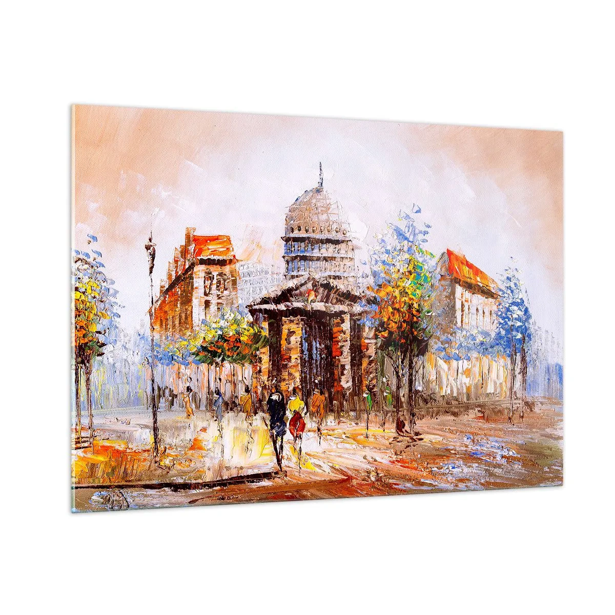 Üveg kép - Párizsi séta - 100x70 cm