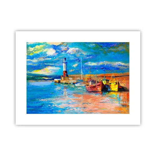 Poszter - Egy délután a szivárványos öbölben - 40x30 cm