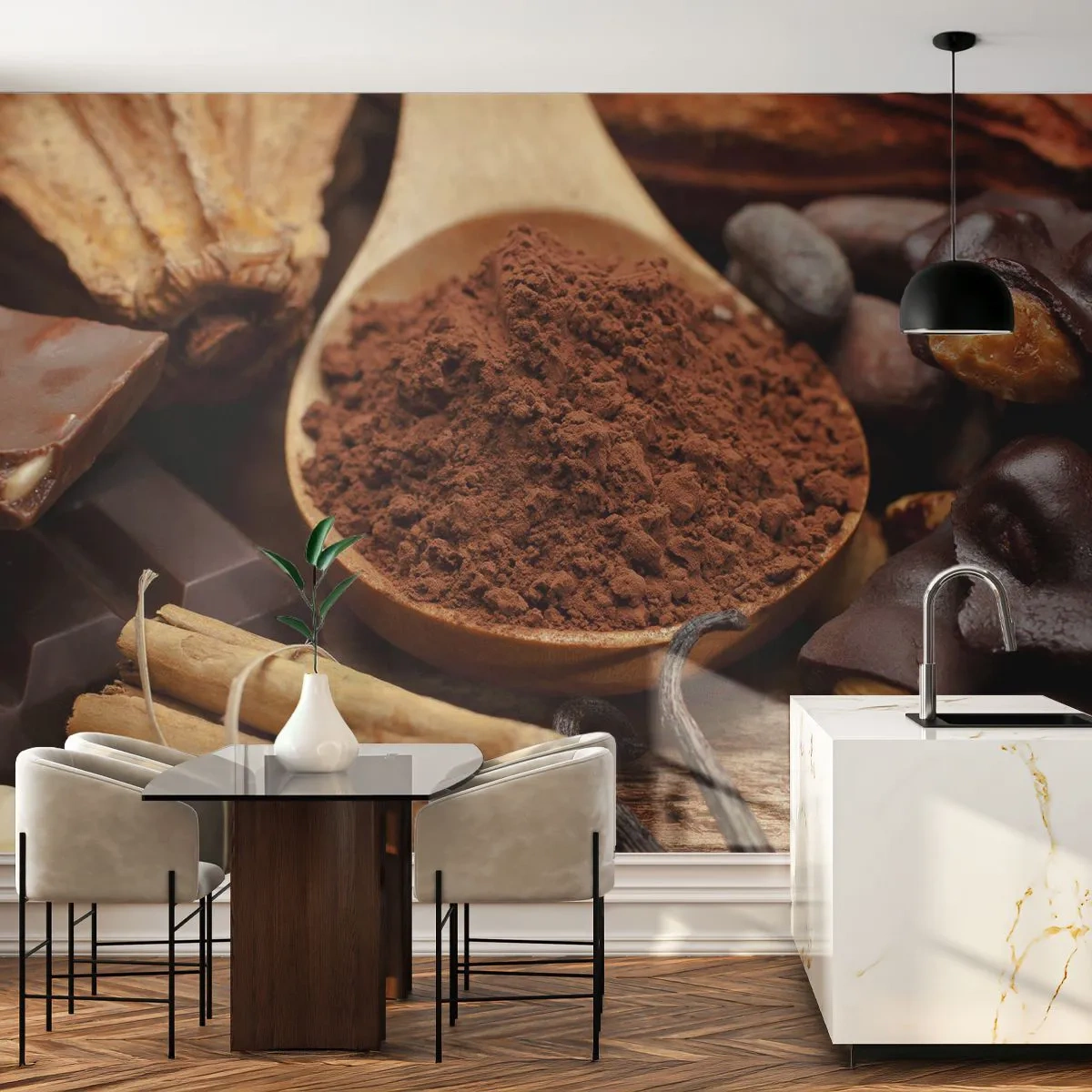 Fotótapéta Premium Sand - A legjobb a bánatra - Gasztronómia, Csokoládé, Kávé - 300x210 cm