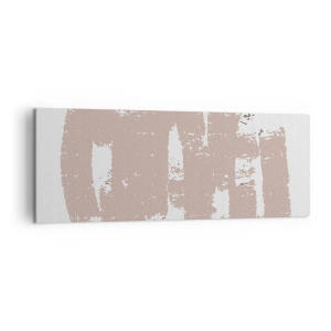 Vászonkép - Absztrakció lágy rózsaszínben - 140x50 cm