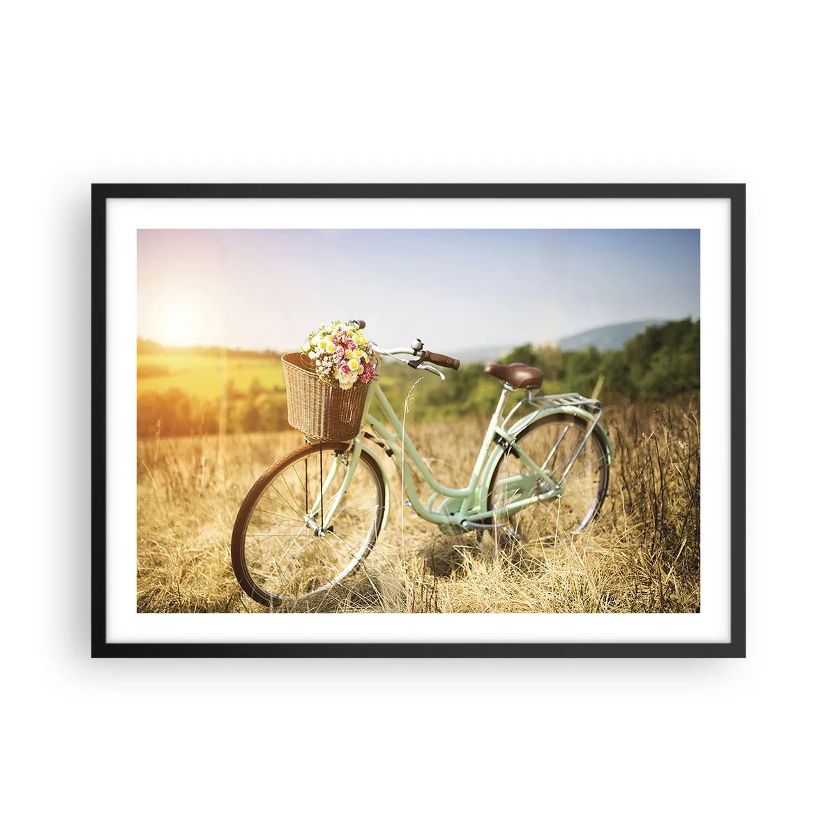Poszter fehér keretben - Itt maradok egy darabig - 70x50 cm