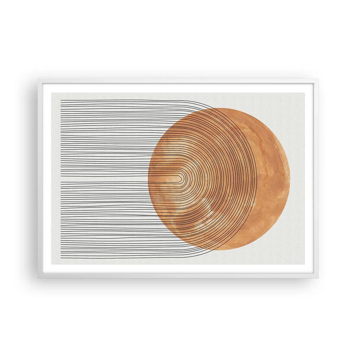 Poszter fekete keretben - Egy napsütéses kompozíció - 100x70 cm