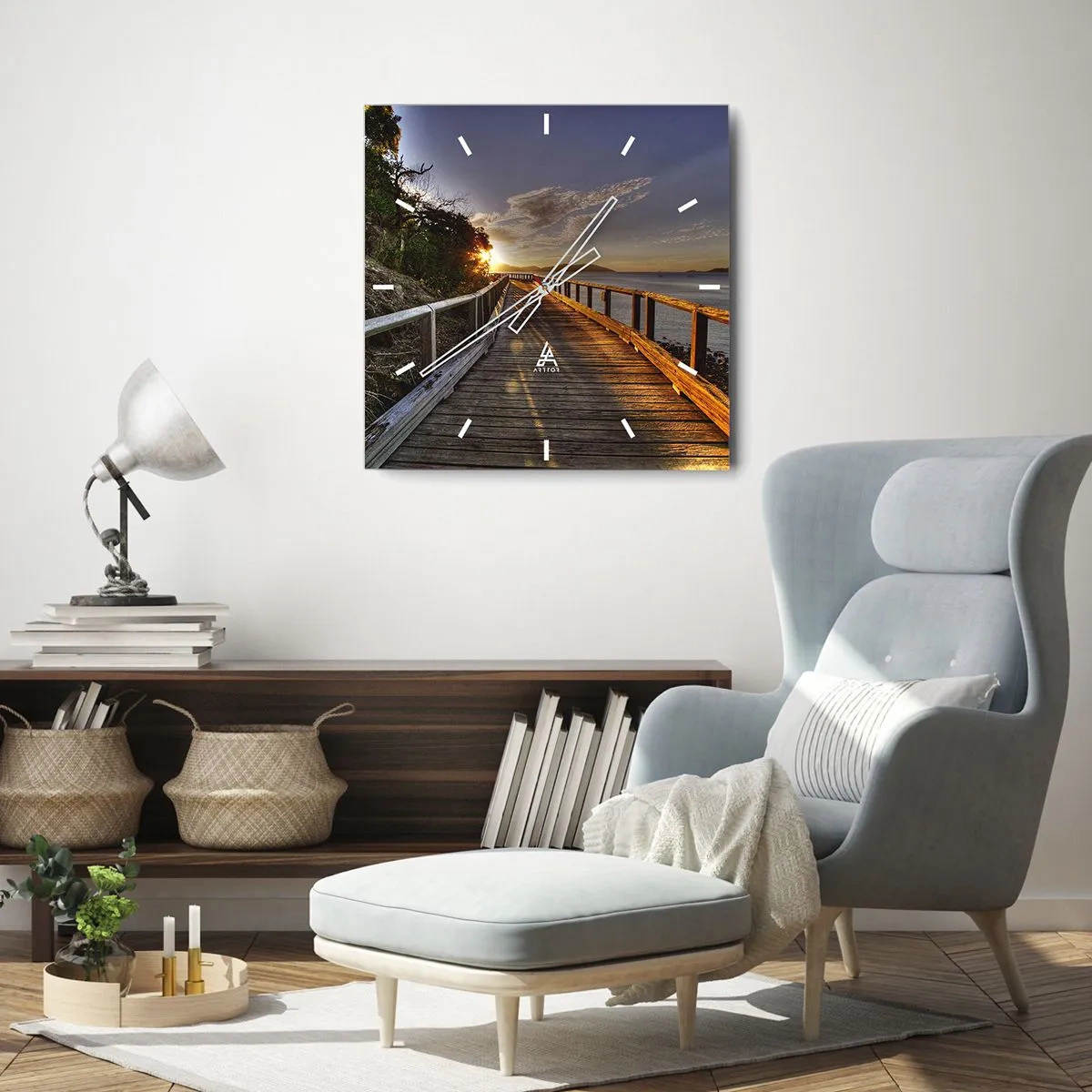 Falióra, Óra - Menj, menj a nap felé - 30x30 cm