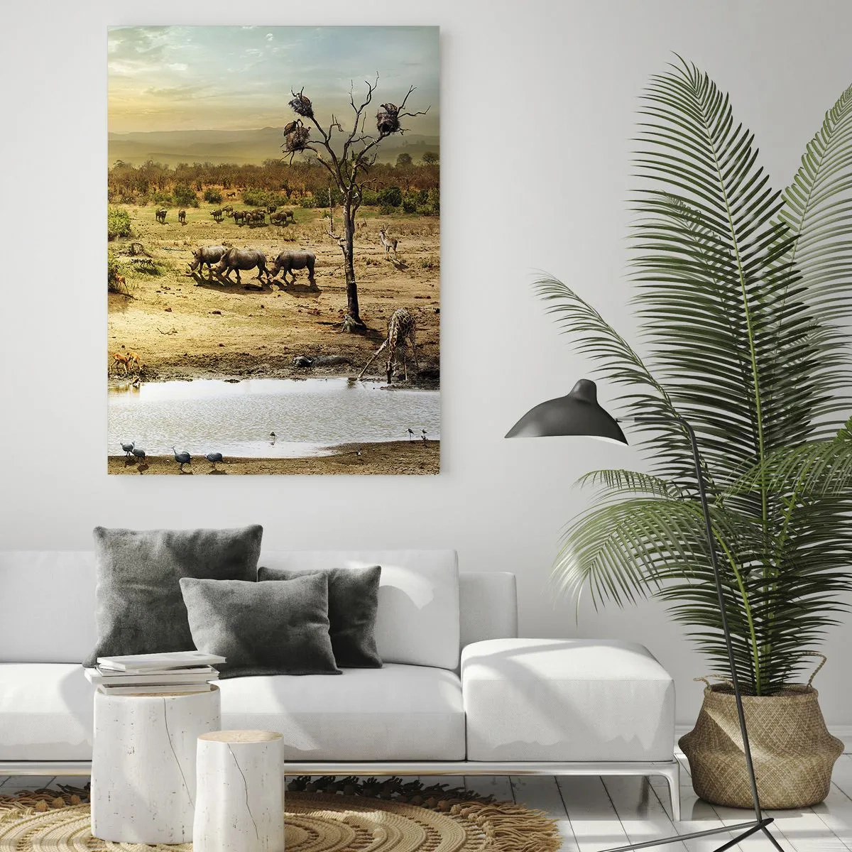 Üveg kép - „Z Edenu zaś wypływała rzeka…" - 50x70 cm