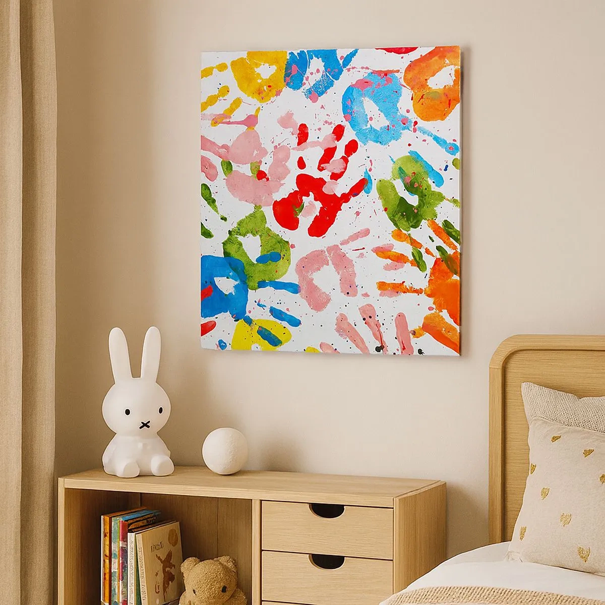 Vászonkép - Kövesd a nyomokat - 30x30 cm