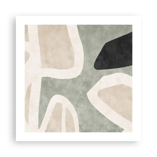 Poszter - Kompozíció fekete témával - 50x50 cm