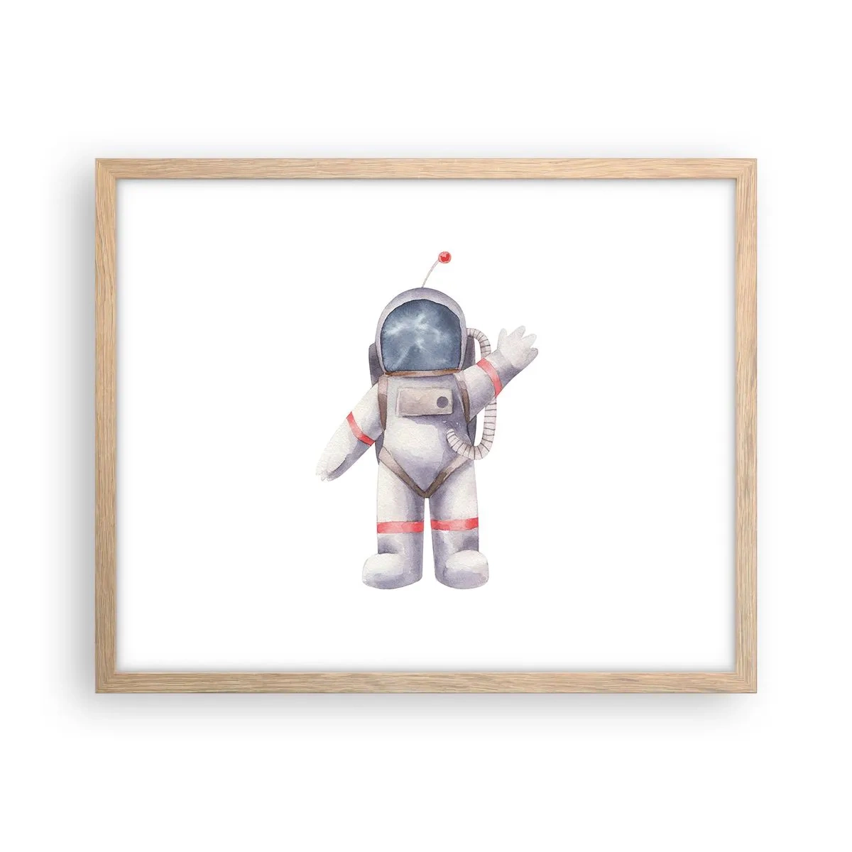 Poszter világos tölgy keretben - Akkor szia! - 50x40 cm