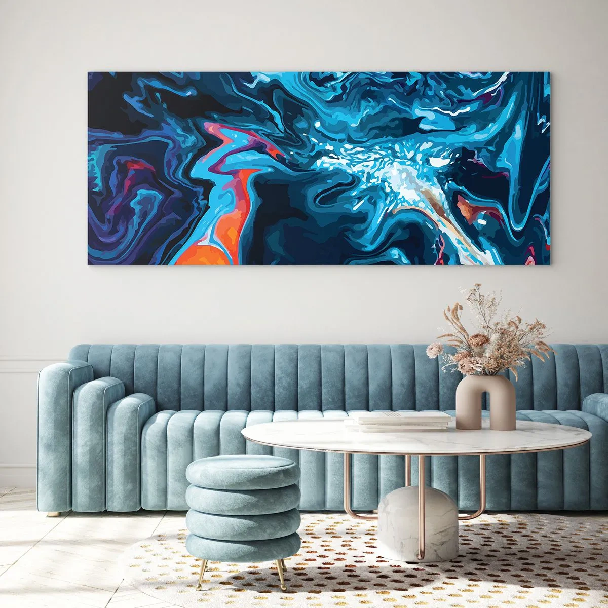 Üveg kép - Utazás a mennyország közepébe - 120x50 cm