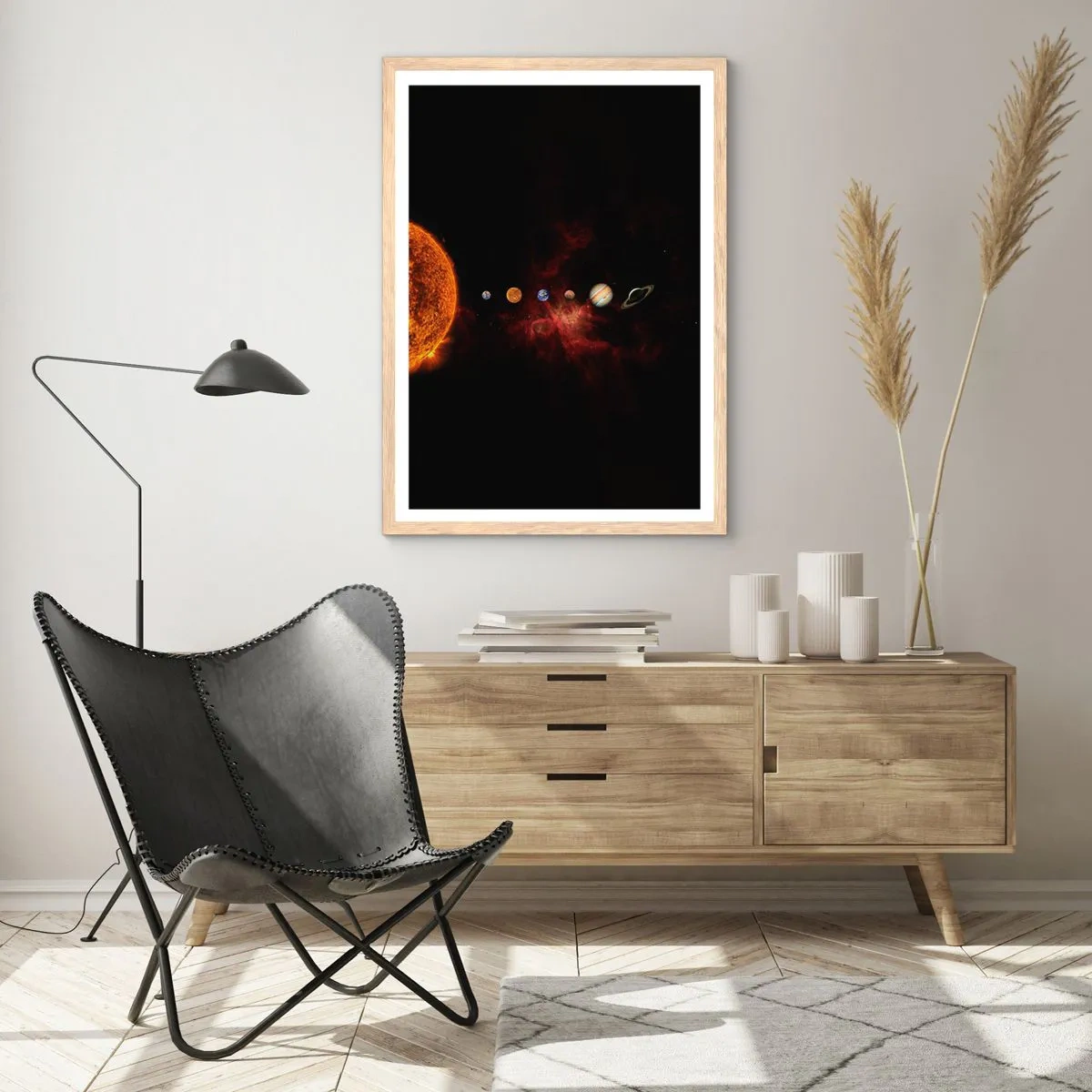 Poszter világos tölgy keretben - A szomszédságunk - 61x91 cm