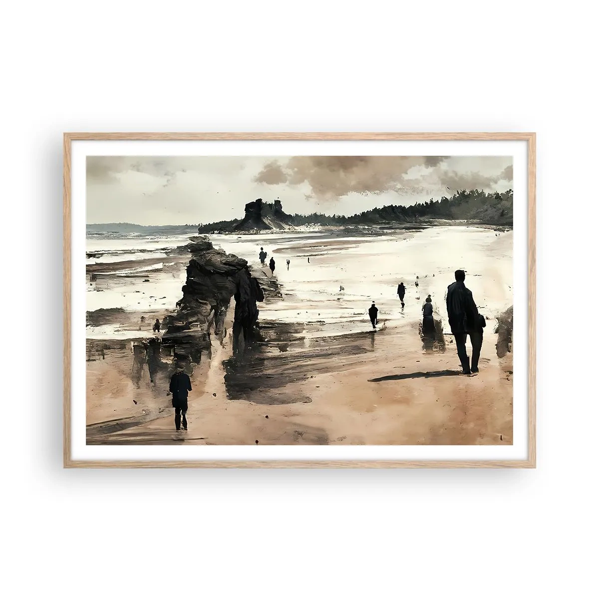 Poszter világos tölgy keretben - Megidézett - 100x70 cm