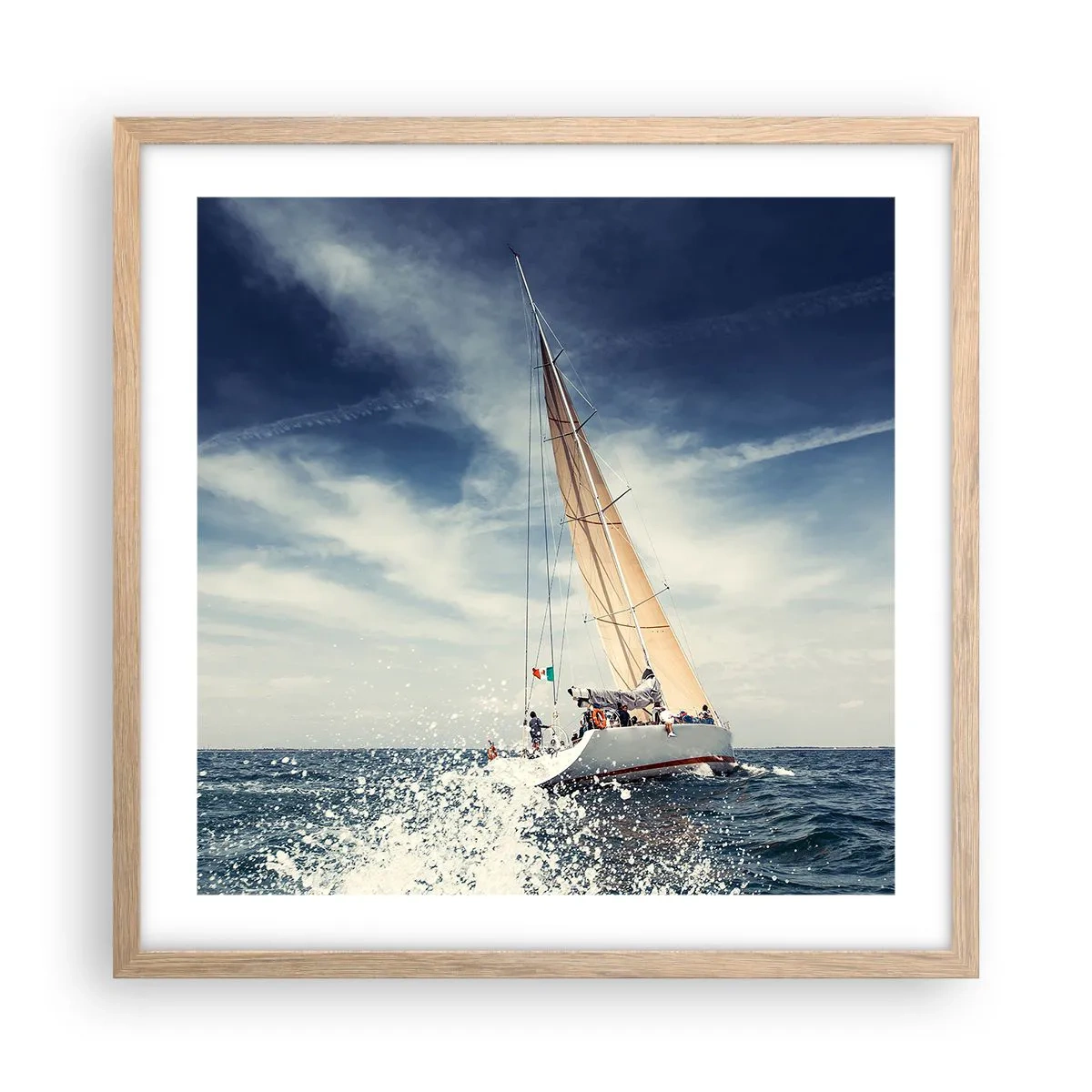 Poszter világos tölgy keretben - Nem érnek utol! - 50x50 cm