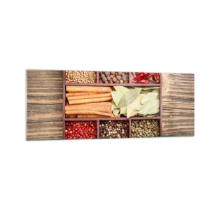 Üveg kép - Formarend, aromacsokor - 140x50 cm