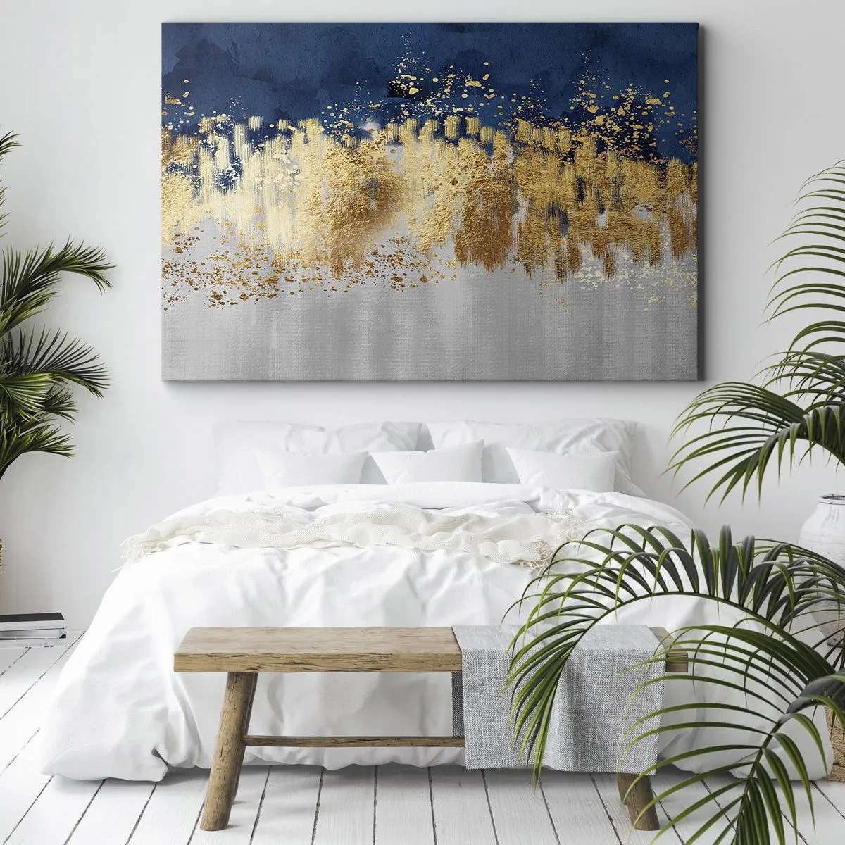 Vászonkép - Modern kompozíció csillogással - 100x70 cm