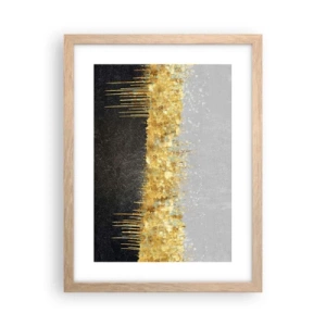 Poszter világos tölgy keretben - Befelé és felfelé - 30x40 cm