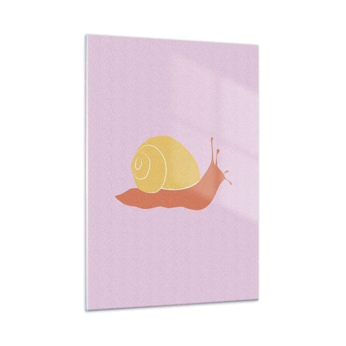 Üveg kép - Nem kell sietni - 50x70 cm