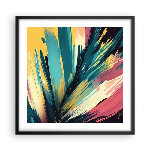 Poszter fehér keretben - Kompozíció - az öröm robbanása - 50x50 cm