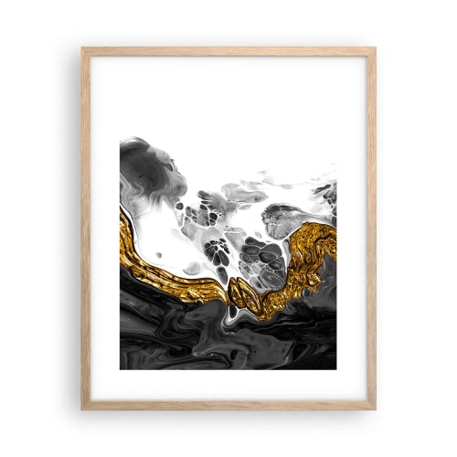 Poszter világos tölgy keretben - Szerves kompozíció - 40x50 cm