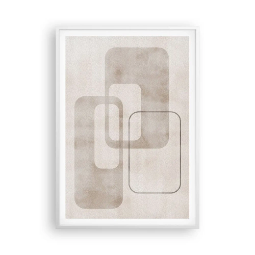 Poszter fekete keretben - Geometrikus fúga - 70x100 cm