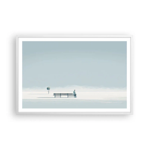 Poszter fekete keretben - Igen, én várok. - 91x61 cm