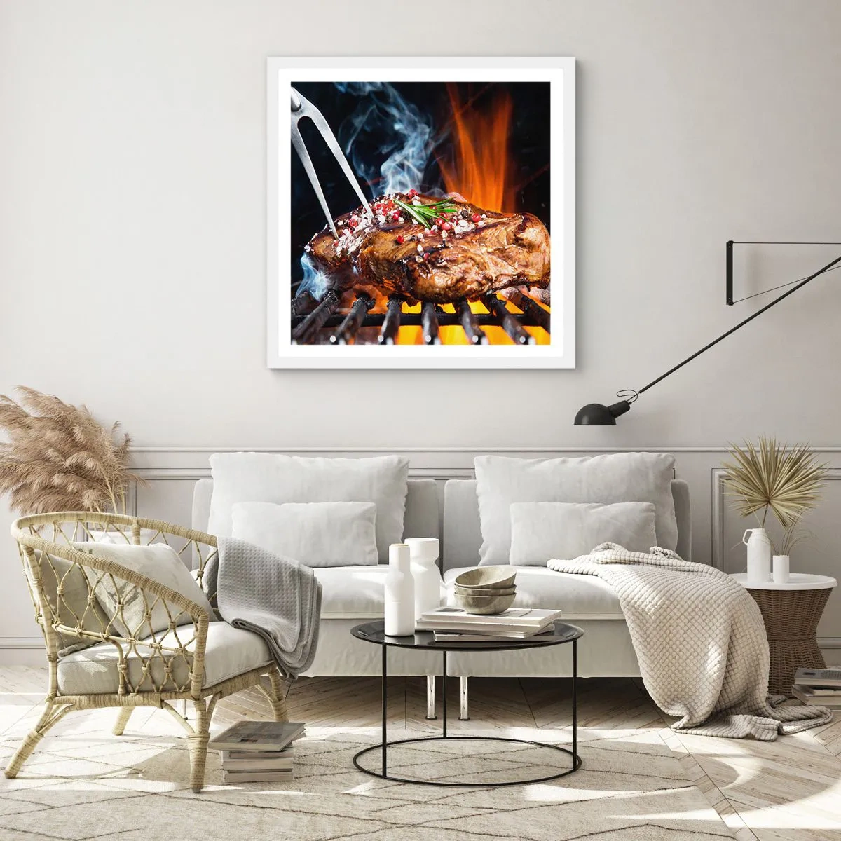 Poszter fekete keretben - Lédús és illatos - 60x60 cm