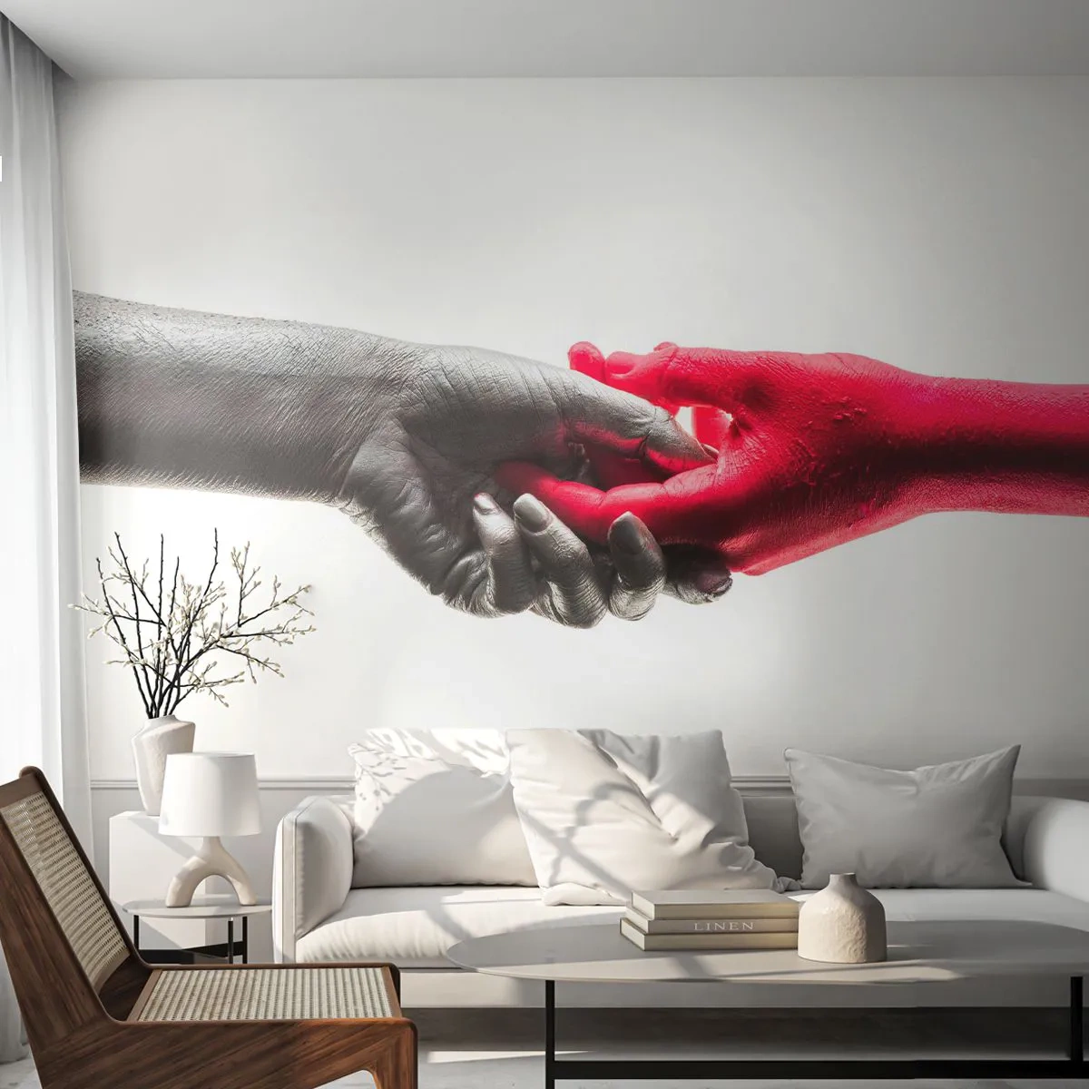 Öntapadós Fotótapéta Deluxe Sticker - Együtt, bár mások - Emberi kezek, Kéz, Absztrakció - 250x175 cm