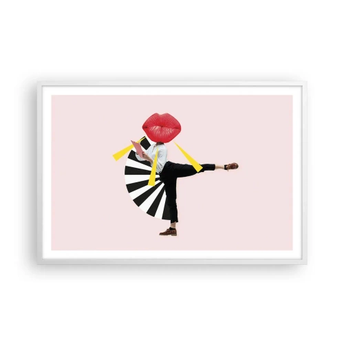 Poszter fekete keretben - Szürreális pop art - 91x61 cm