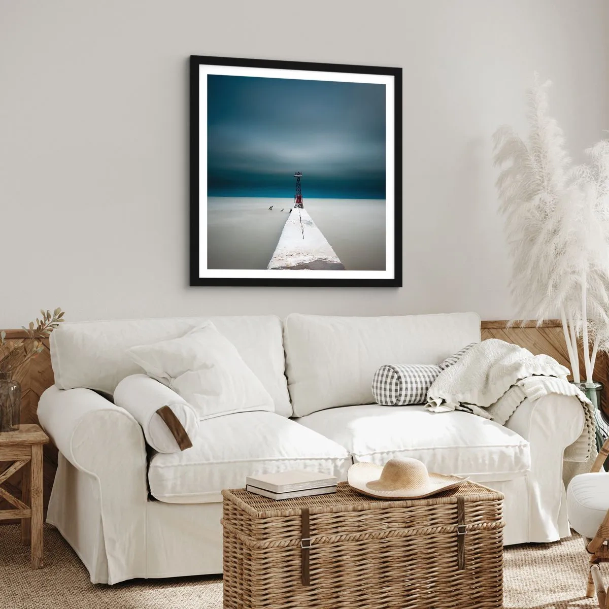 Poszter fehér keretben - A végtelenség irányába - 60x60 cm